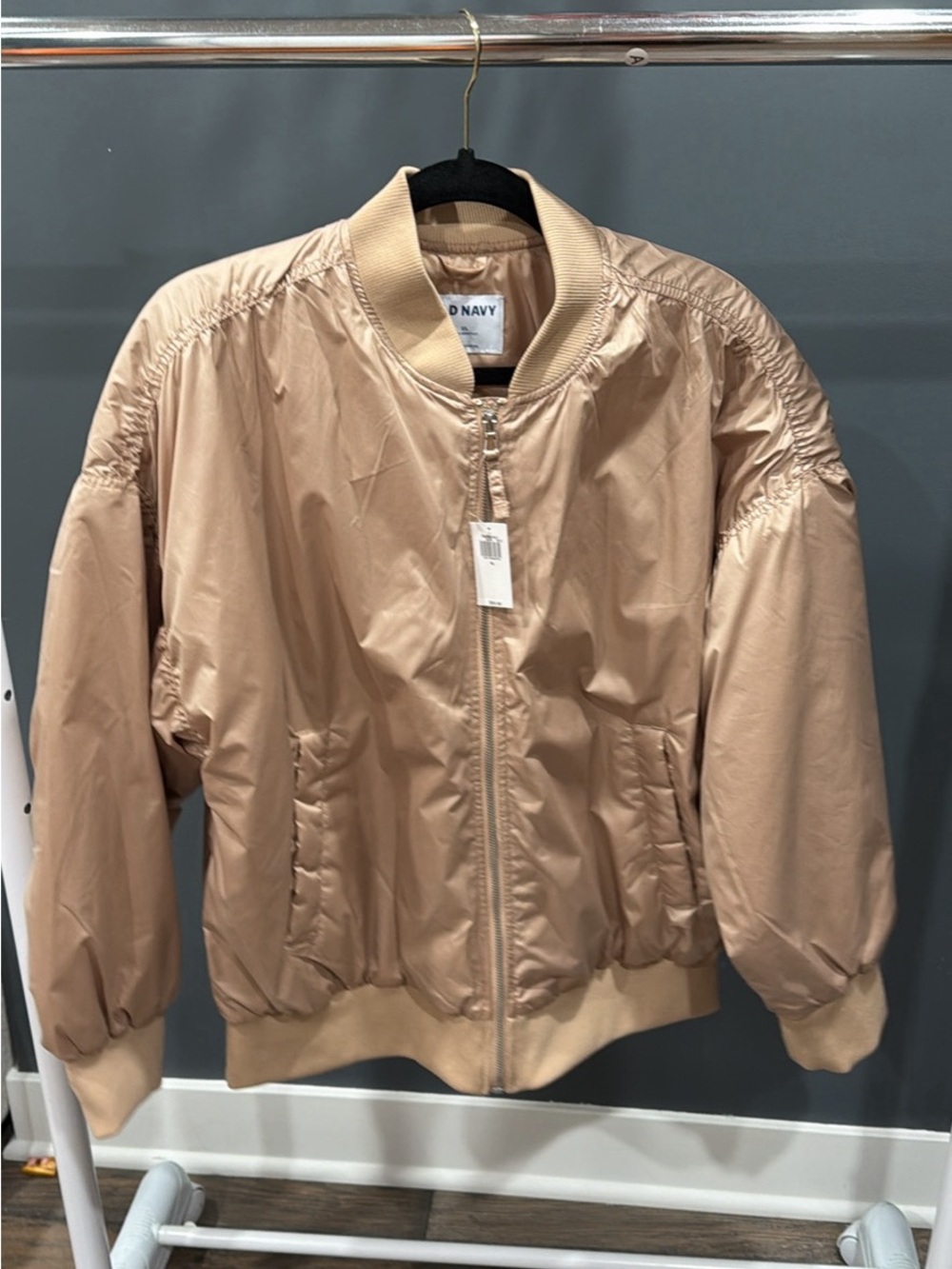 Old Navy Beige Lightweight Bomber Jacket